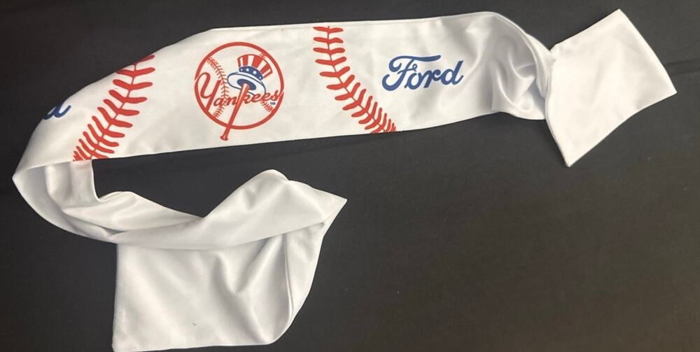 New York Yankees Ford Baseball Sports MLB Major League White Headgear Headband